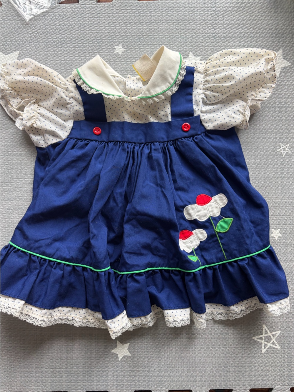Vintage girl dress 12 months